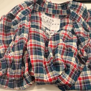 Frank & Eileen  Multicolor Plaid Button Down Shirt L, fits like a medium